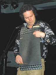 Chris Jagger on washboard