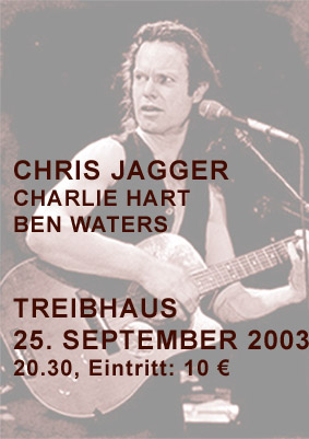 Chris Jagger Trio, Innsbruck, September 25, 2003